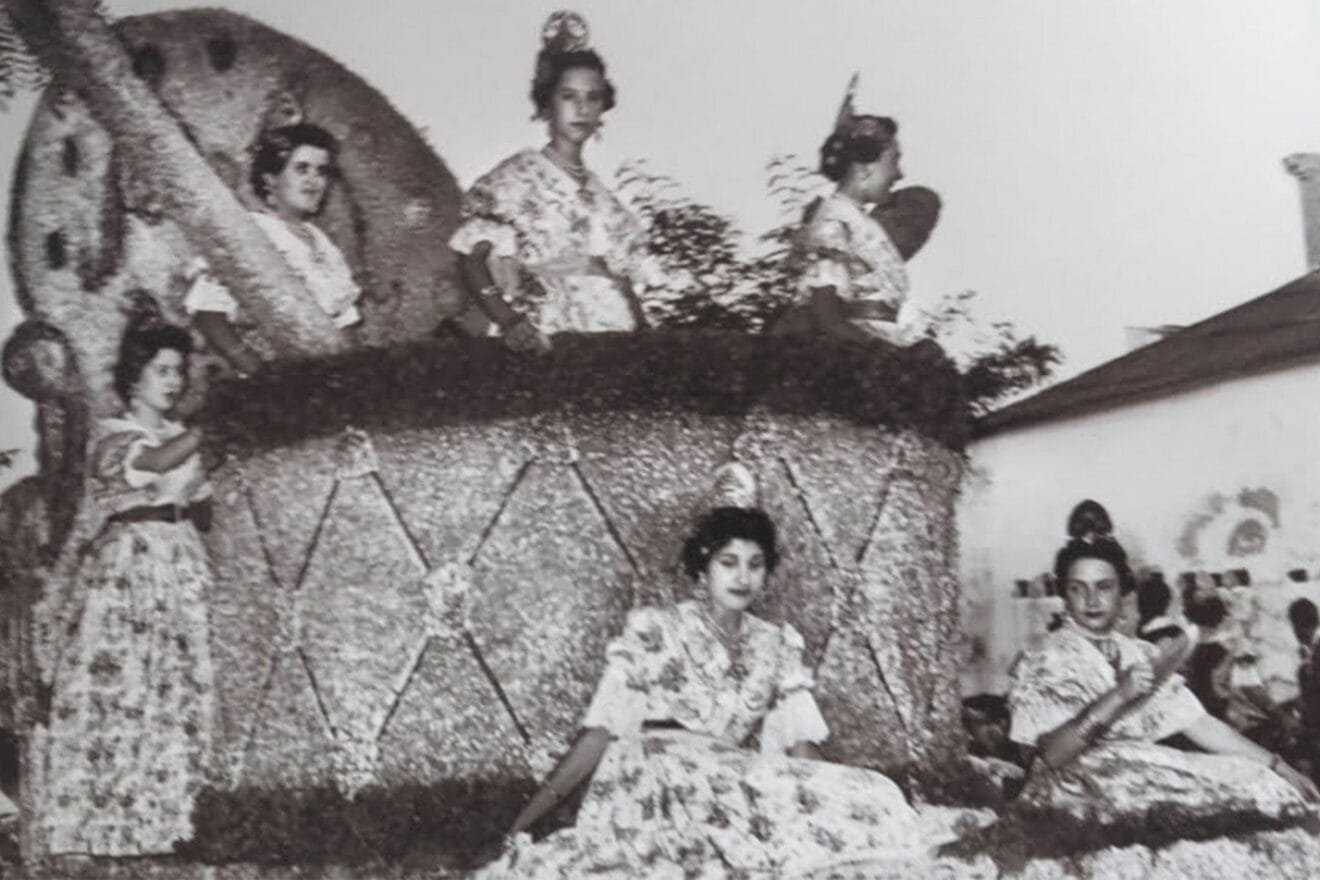 Carroza falla Baix la Mar - año 1957
