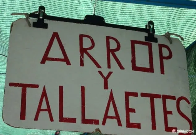 cartel de arrop i tallaetes