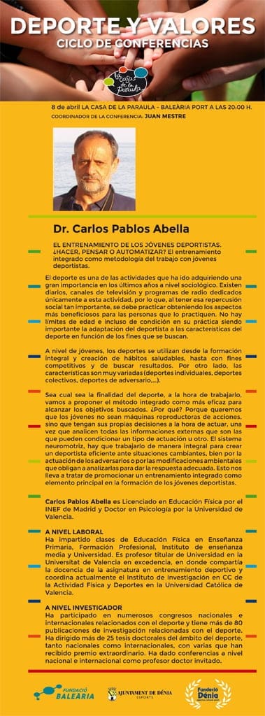 Conferencia de Carlos Pablos Abella