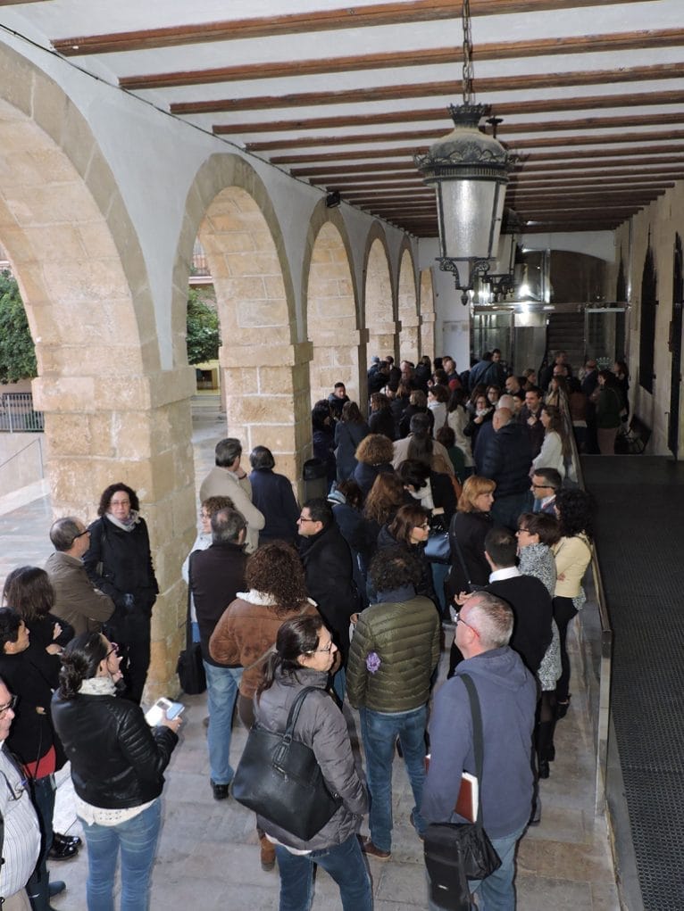 Evacuación simulada del personal del Ayuntamiento