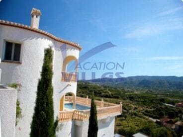 fachada de la casa de vacation villas