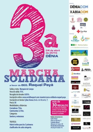 III Cursa Solidaria Raquel Payà Dénia