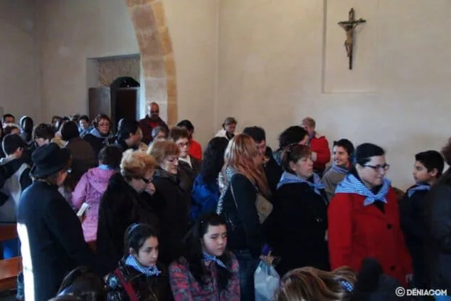 interior de la ermita de santa paula