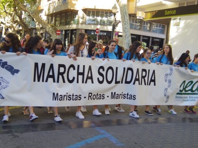 La Marcha SED del colegio Maristas cumplió veinte años de solidaridad 7 marcha sed colegio maristas denia 2016