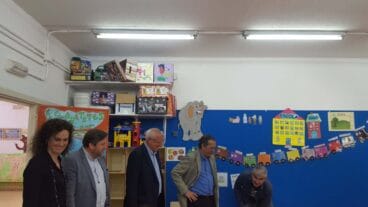 Miquel Soler en el colegio Cervantes