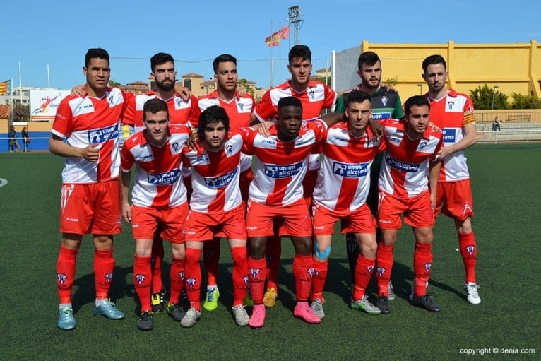 Once del Alcoyano B ante el CD Dénia