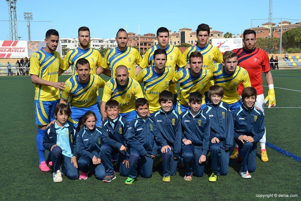 Once del CD Dénia ante el Alcoyano B