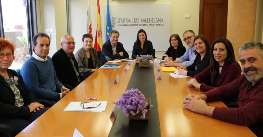 Reunión de la Consellera de Sanidad con alcaldes de la comarca