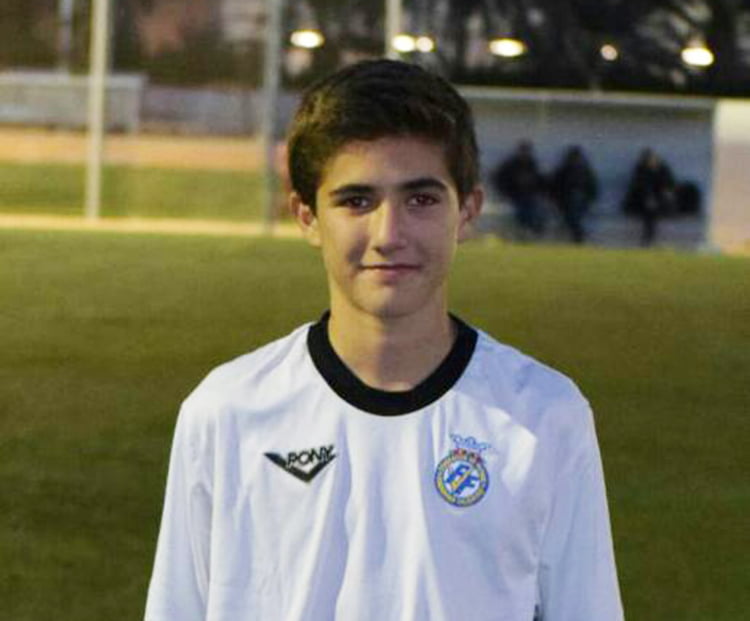 Santiago Palacios con la selección valenciana Sub 14