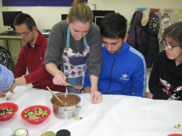 Taller de chocolate belga en el Raquel Payà