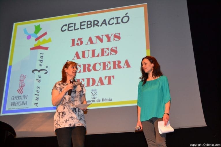 Celebración de los 15 años de las Aulas de la Tercera Edad - Susana y Amparo