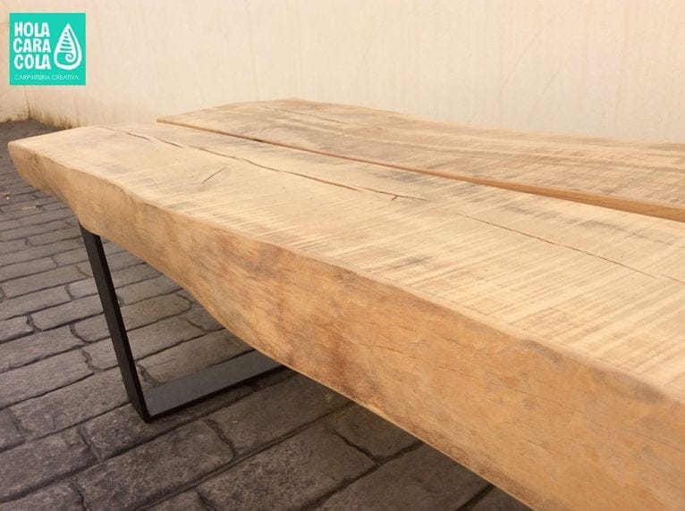 Banco de madera de Hola Cara Cola