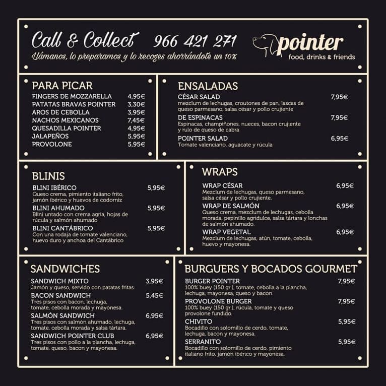 Carta de Pointer