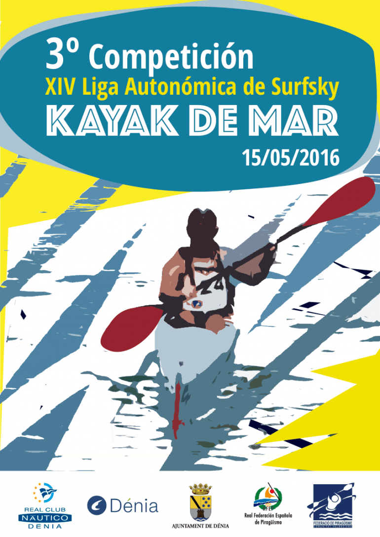 Cartel liga Autonómica de kayak de Mar