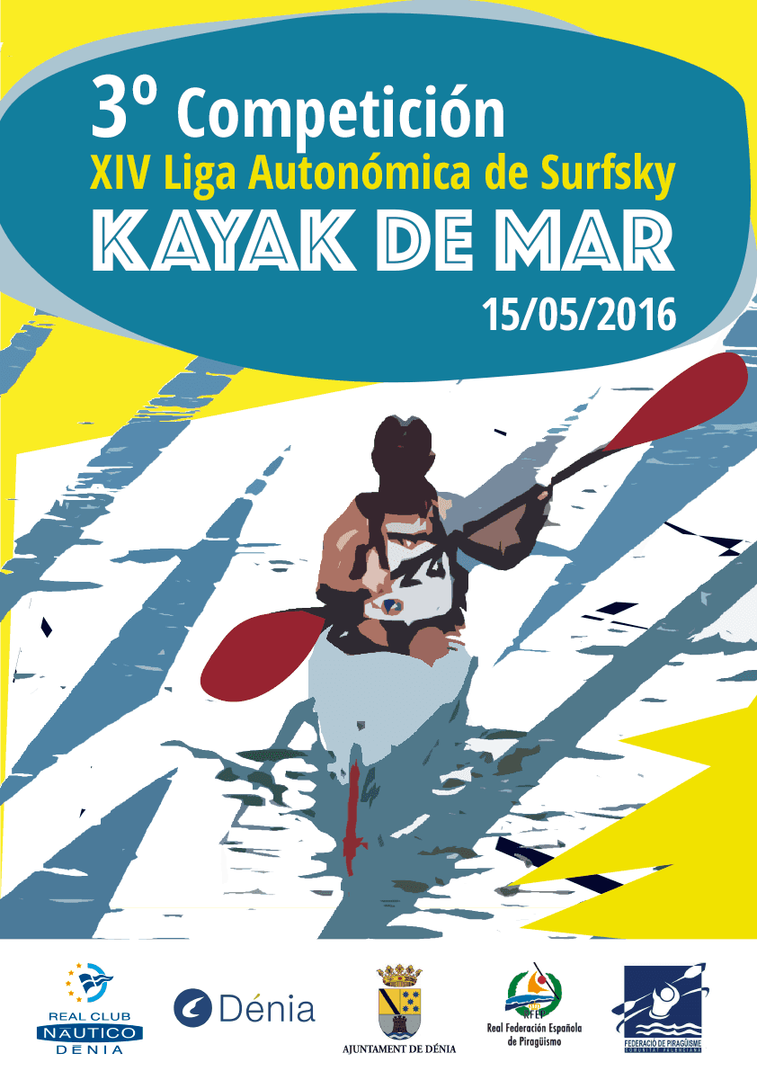 Cartel liga Autonómica de kayak de Mar