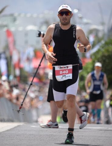 David Ribes en el segmento de carrera a píe