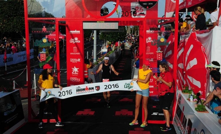 David Ribes entrando en meta