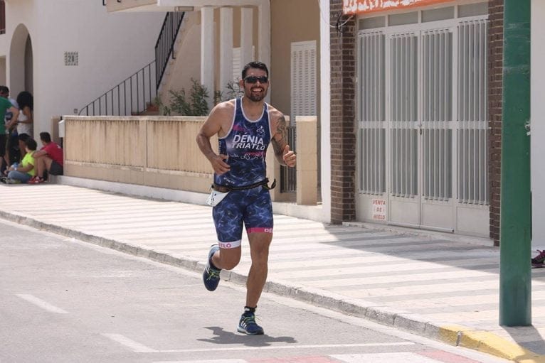 Emilio Ronda en el segmento de carrera a píe