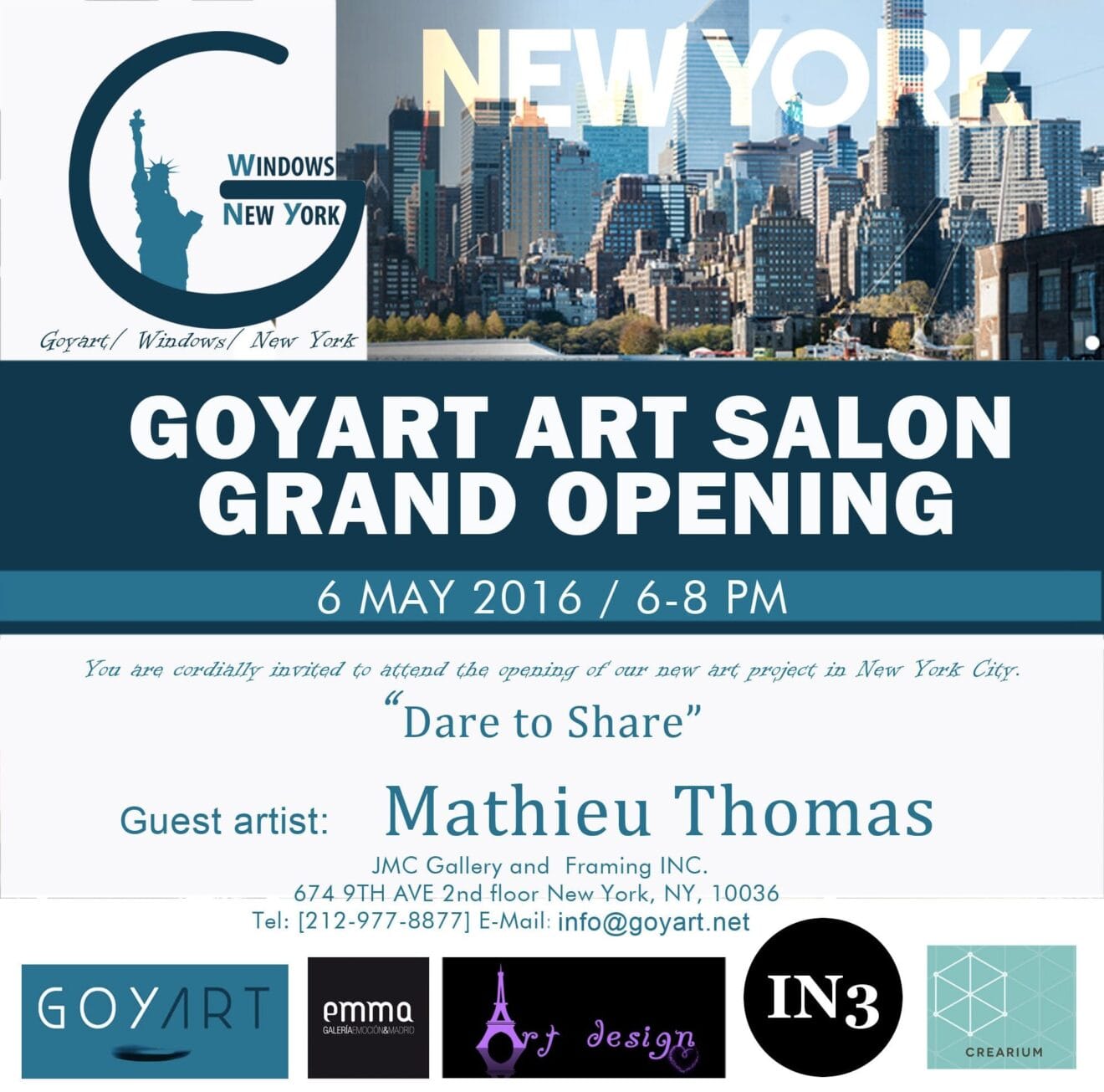 Exposición de Mathieu Thomas en Nueva York