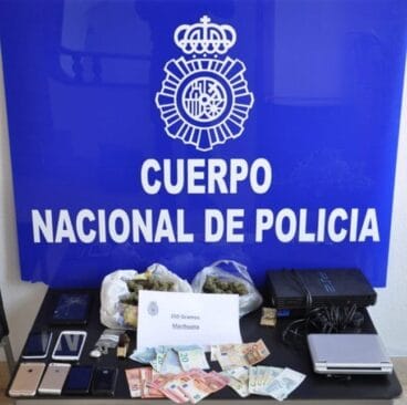 material requisado en un registro en denia