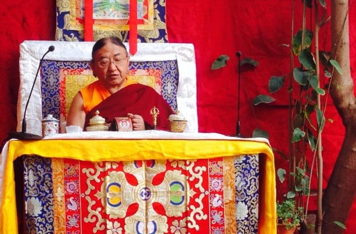 Sakya Trizin en una visita a Dénia en 2014