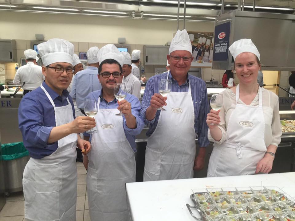 Vicent Grimalt en la cocina de Parma