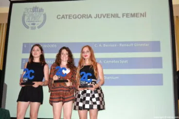 Cena de entrega de trofeos Volta a Peu 2016 – Clasificiación Juvenil Femenino