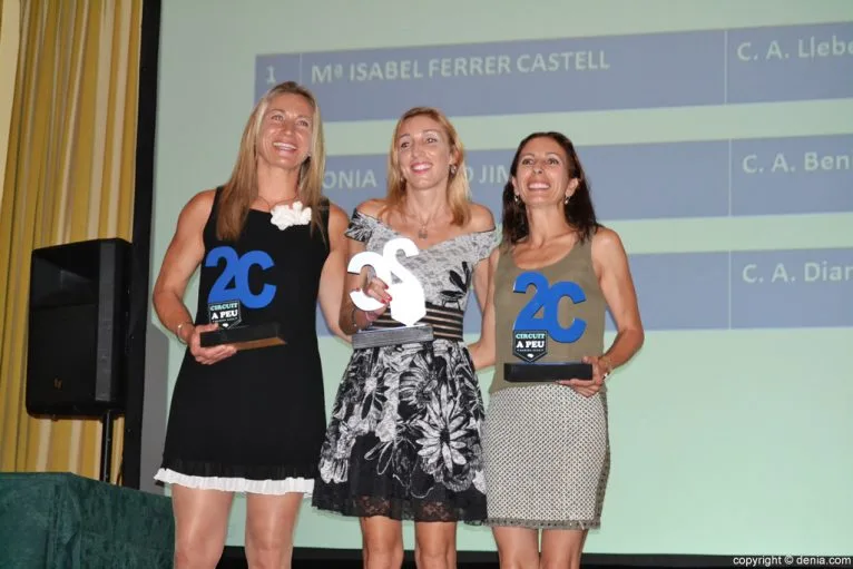 Cena de entrega de trofeos Volta a Peu 2016 - Clasificiación Veteranos A Femenino