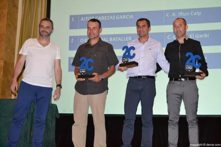 Cena de entrega de trofeos Volta a Peu 2016 - Clasificiación Veteranos A Masculino