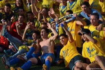 Celebrando el ascenso a Liga Nacional