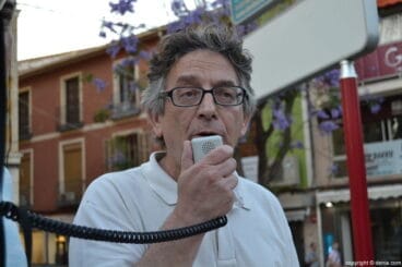 Daniel Geffner en la concentración de Dénia