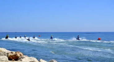 Entrenamientos del Aquabike Championship en Dénia