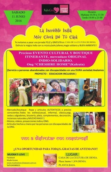 Evento solidario a favor de India en Dénia