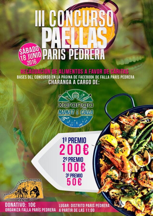 iii concurso de paellas paris pedrera