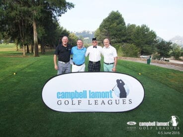 jugadores en la final campbell lamont golf league 2016