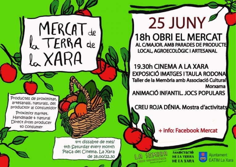 Mercat de la Terra La Xara 25 junio