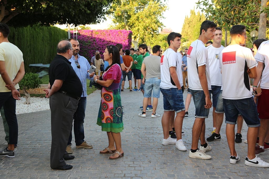 Paco Moreno presidente del Dénia Básquet antes del acto