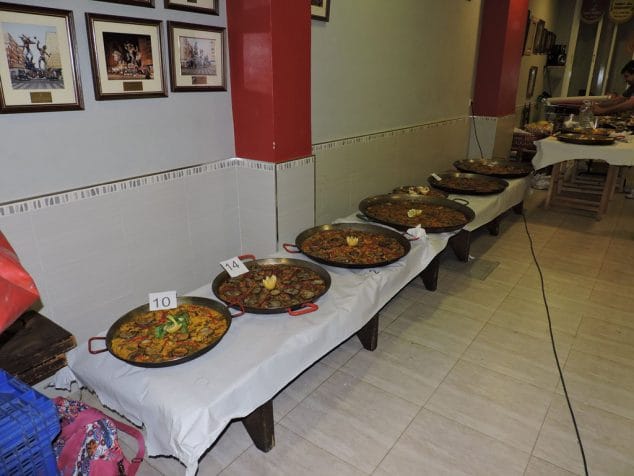 paellas del concurso de la falla paris pedrera