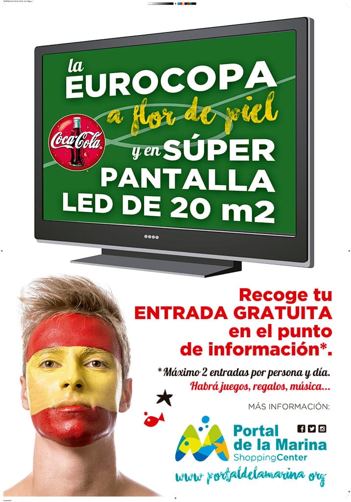Vive la Eurocopa en primera persona en la pantalla gigante de Portal de la Marina 1 Pantalla-gigante-Eurocopa-Portal-de-la-Marina