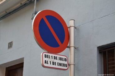 senal de estacionamiento en denia