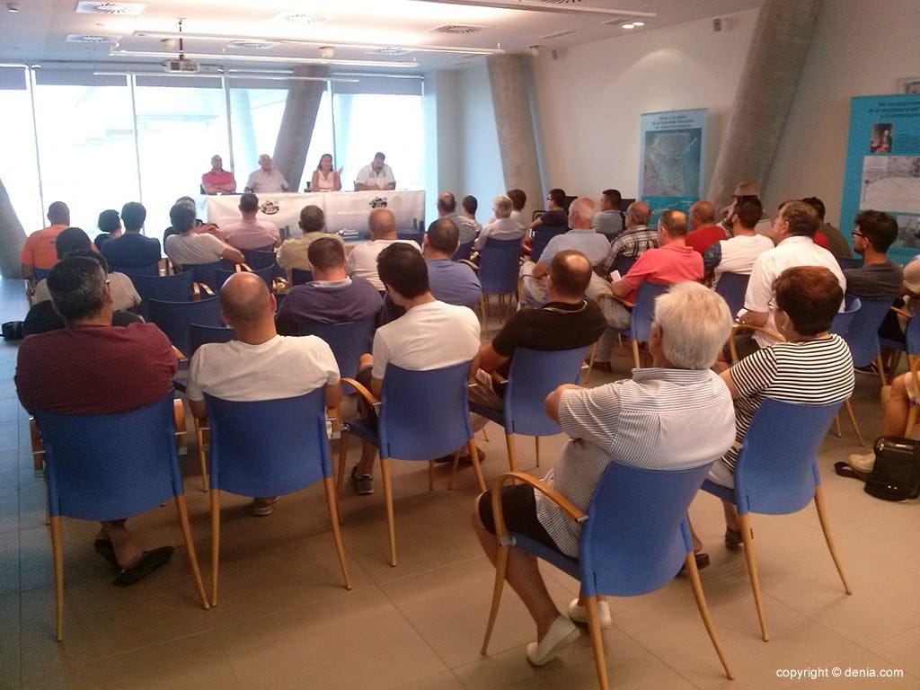 Socios presentes en la última asamblea del CD Dénia