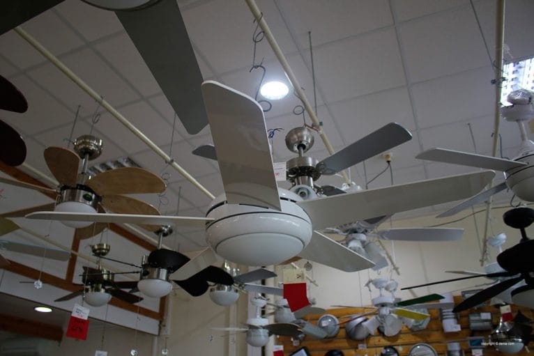 Ventilador de techo en blanco de Vimaluz