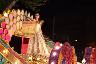 Carrozas Dénia 2016 – Marta Fernández con el primer premio