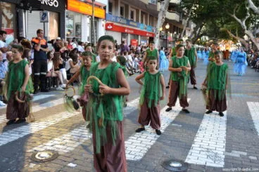 Carrozas Dénia 2016 – Comparsa infantil Falla Diana