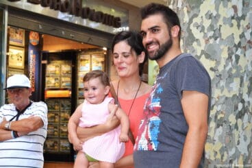 Noche Abierta – familia en el photocall