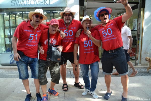 14 primer dia de fiestas de denia 2016 pena cosecha del 65