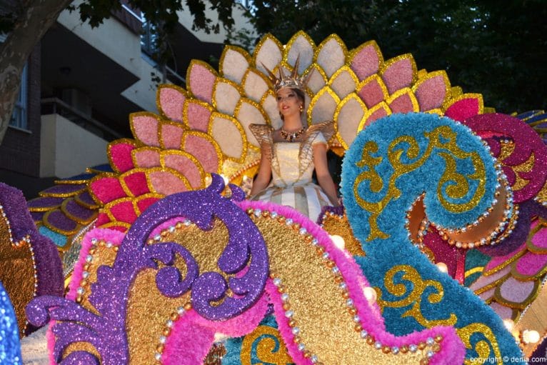Carrozas Dénia 2016 - Fallera Mayor del Centro