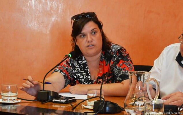 cristina morera durante el pleno de julio en denia