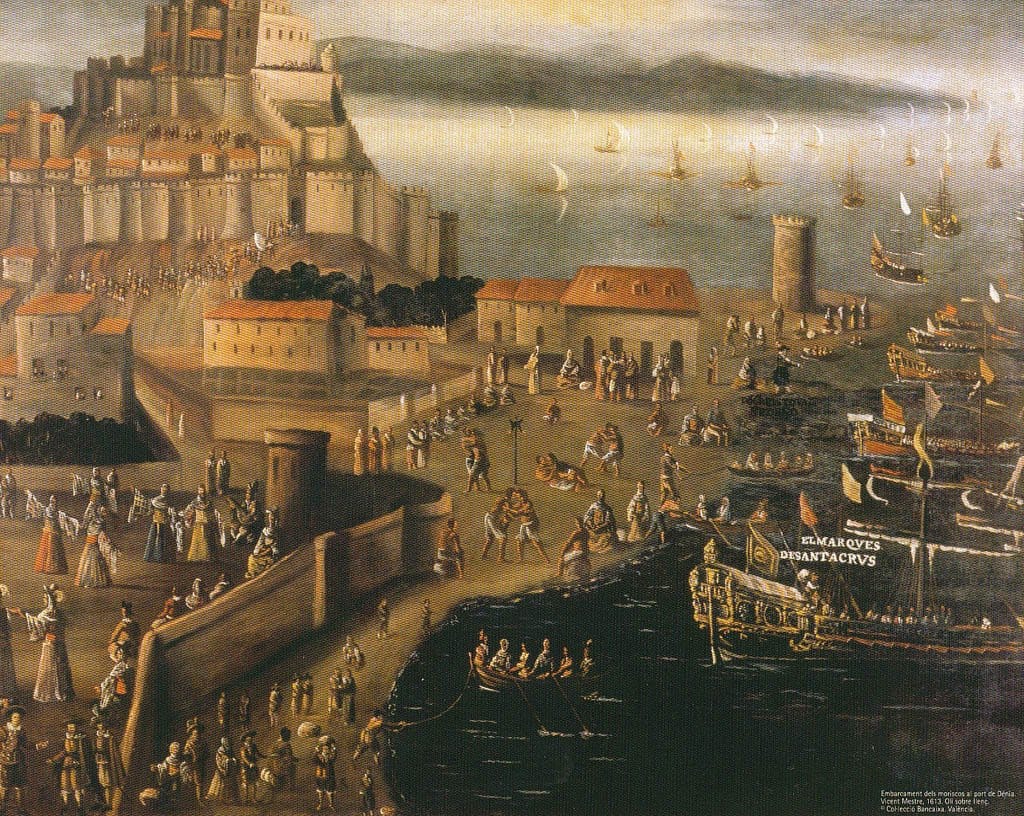Embarque de los moriscos en el puerto de Dénia