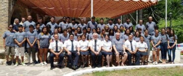 participantes y delegados del campamento musical